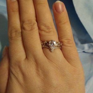 FJ April Birthstone Ring Sz 8